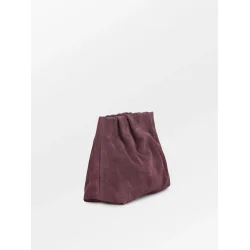 Becks�ndergaard - Suede Clutch Bag, Maroon Brown