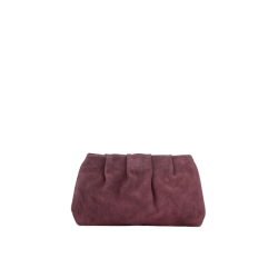 Becks�ndergaard - Suede Clutch Bag, Maroon Brown