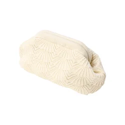 Pico - Small Shelly Clutch, Ivory