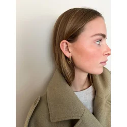 Jane Knig - Tied Heart Hoop, Forgyldt