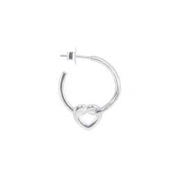 Jane Knig - Tied Heart Hoop, Slv
