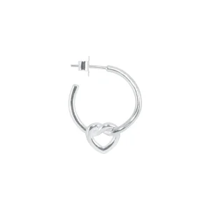 Jane Knig - Tied Heart Hoop, Slv