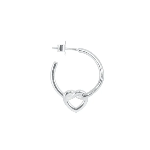 Jane Knig - Tied Heart Hoop, Slv