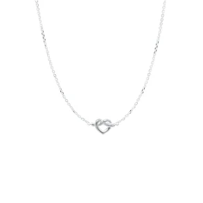 Jane Knig - Tied Heart Halskde, Slv