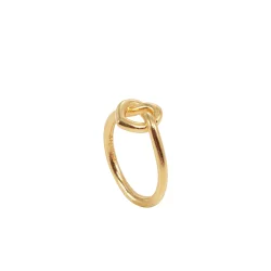 Jane Knig - Tied Heart Ring, Forgyldt