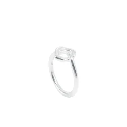Jane Knig - Tied Heart Ring, Slv