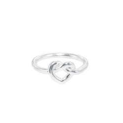 Jane Knig - Tied Heart Ring, Slv