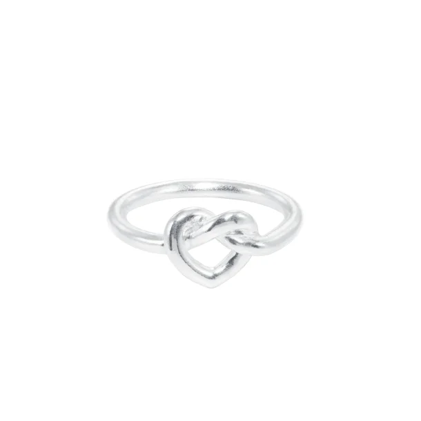 Jane Knig - Tied Heart Ring, Slv