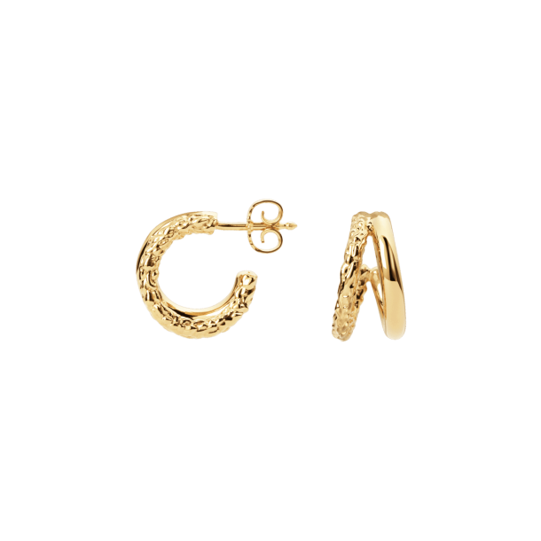 Camille Brinch - Twin Essentia Hoops, Forgyldt