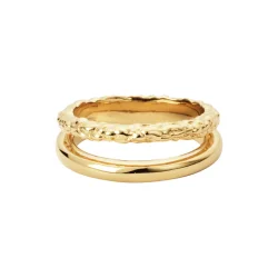 Camille Brinch - Twin Essentia Ring, Forgyldt
