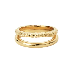 Camille Brinch - Twin Essentia Ring, Forgyldt