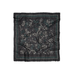 Becksndergaard - Dotted Flora Woo Scarf, Black