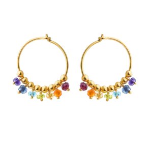 Susanne Friis Bj�rner - Hoops m. Farvede Sten