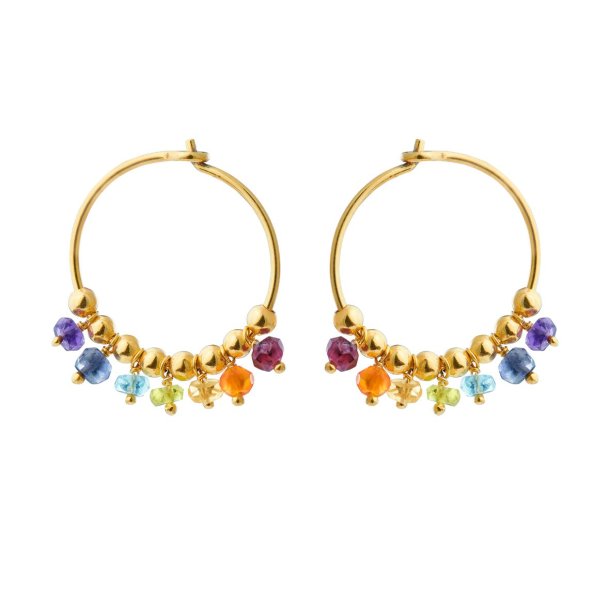 Susanne Friis Bj�rner - Hoops m. Farvede Sten