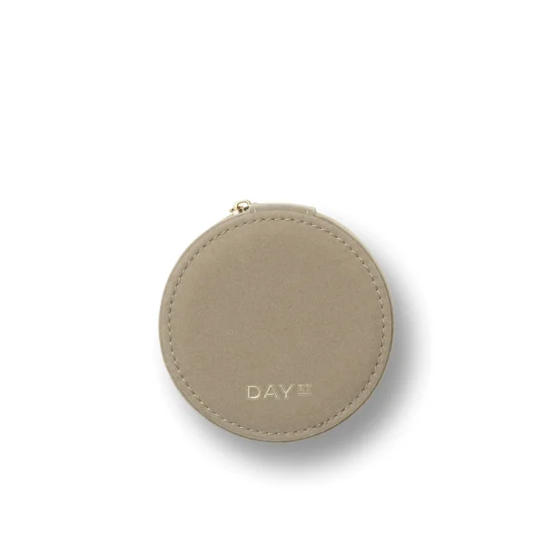 DAY ET - Zip Round Silver Smykkeskrin, cobbelstone