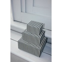  DAY ET - Medium Striped Cotton Smykkeskrin, Navy Blazer