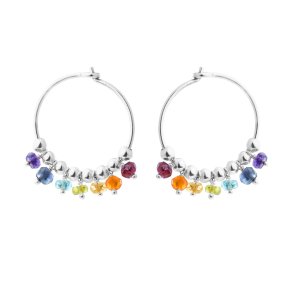 Susanne Friis Bj�rner - Hoops m. Farvede Sten