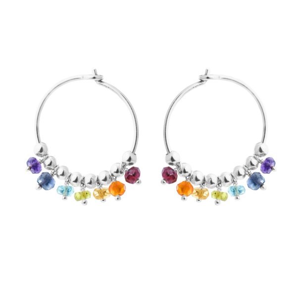 Susanne Friis Bj�rner - Hoops m. Farvede Sten