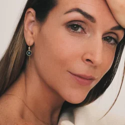 Izabel Camille - Prima Donna - reringe Forgyldt med grn sten