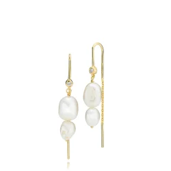 Izabel Camille - Leonora - reringe Forgyldt med Ferskvands Perler