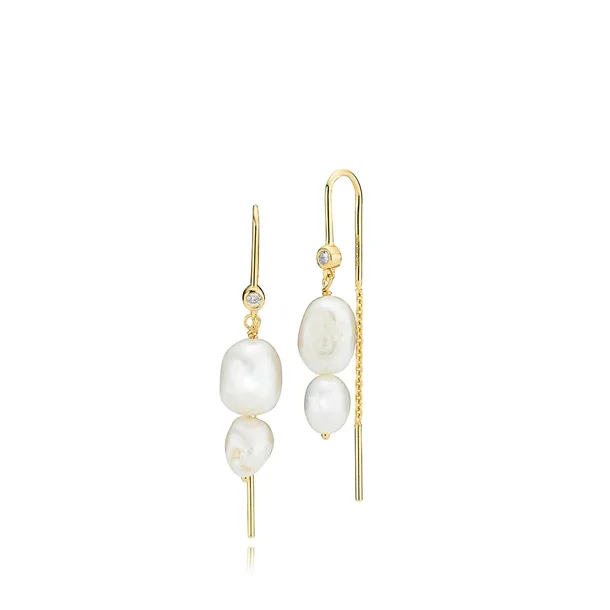 Izabel Camille - Leonora - reringe Forgyldt med Ferskvands Perler