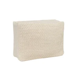 By Lohn - Petra Stor Strikket Toilettaske, Beige Melange