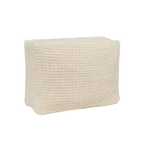 By Lohn - Petra Stor Strikket Toilettaske, Beige Melange