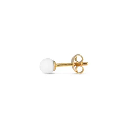 Jane Knig - Splash Bead Stud White Agate