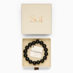 So� - Chunky Stretch Armb�nd, Black Onyx (Grounding)
