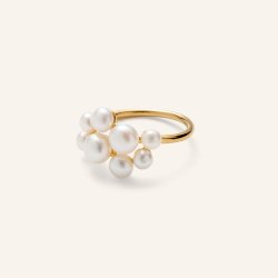 Pernille Corydon - Blossom Ring, Forgyldt