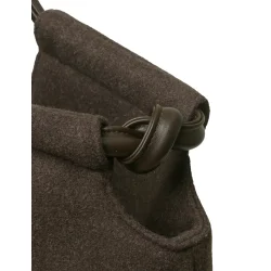 DAY ET - Large Woolen Tote Taske, Chocolate Melange