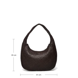 Depeche - Shopper Taske i Flet, Dark Brown