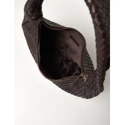 Depeche - Shopper Taske i Flet, Dark Brown