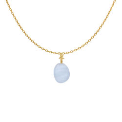 Maanesten - Blue Lace Air Spirit Vedh�ng, Forgyldt 