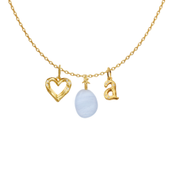 Maanesten - Blue Lace Air Spirit Vedh�ng, Forgyldt 