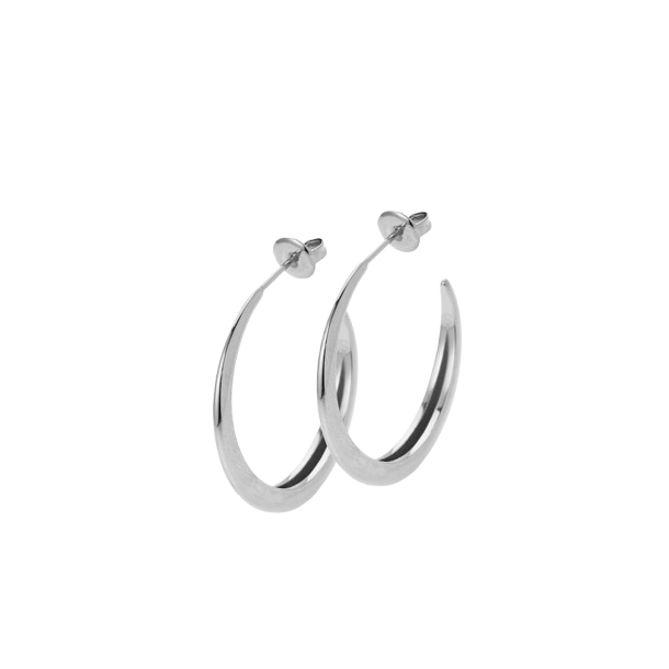 Sistie 2nd - Lux Creoler reringe, Medium, Slv