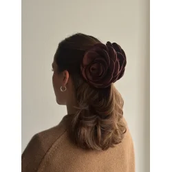 Pico - Giant Satin Rose Klemme, Wine