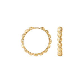 Camille Brinch - Store Dots Hoops, Forgyldt