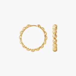 Camille Brinch - Store Dots Hoops, Forgyldt