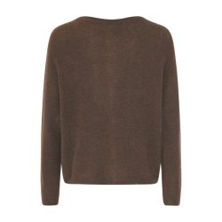 Tiffany - Filuca Cardigan Strik, Dark Brown