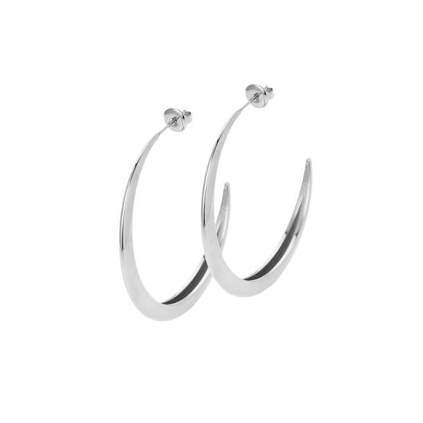 Sistie 2nd - Lux Creoler reringe, Large, Slv