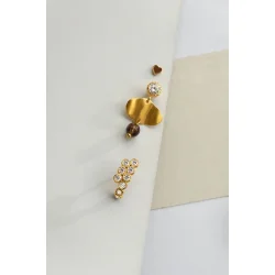 Stine A - Petit Cleo Mocha rering, Forgyldt