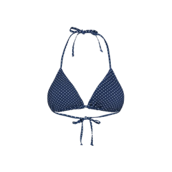 Becks�ndergaard - Polka Dot Bel Bikini Top, Navy Blue