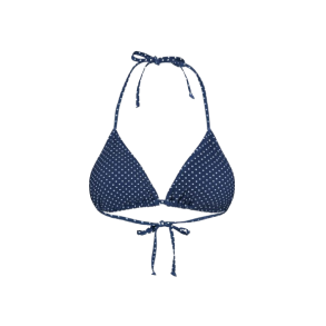 Becks�ndergaard - Polka Dot Bel Bikini Top, Navy Blue