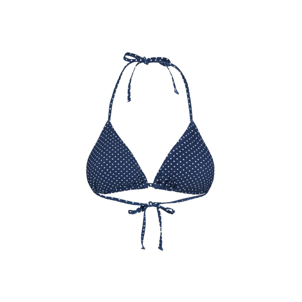 Becks�ndergaard - Polka Dot Bel Bikini Top, Navy Blue