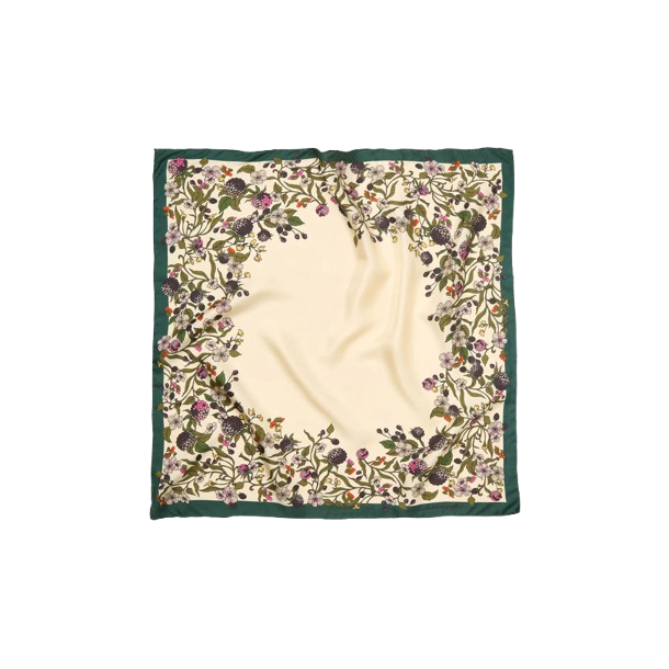 Becksndergaard - Autumn Blackberry Sia Scarf, Birch White