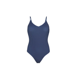 Becks�ndergaard - Polka Dot Bea Swimsuit, Navy Blue