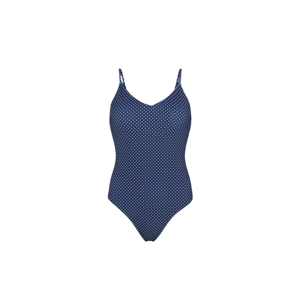 Becks�ndergaard - Polka Dot Bea Swimsuit, Navy Blue
