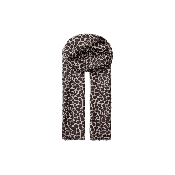 Becksndergaard - Leopa Woo Scarf, Light Grey