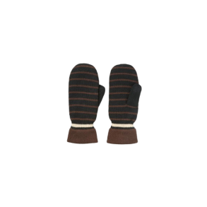 Becksndergaard - Thin Striped Emerald Mittens, Black